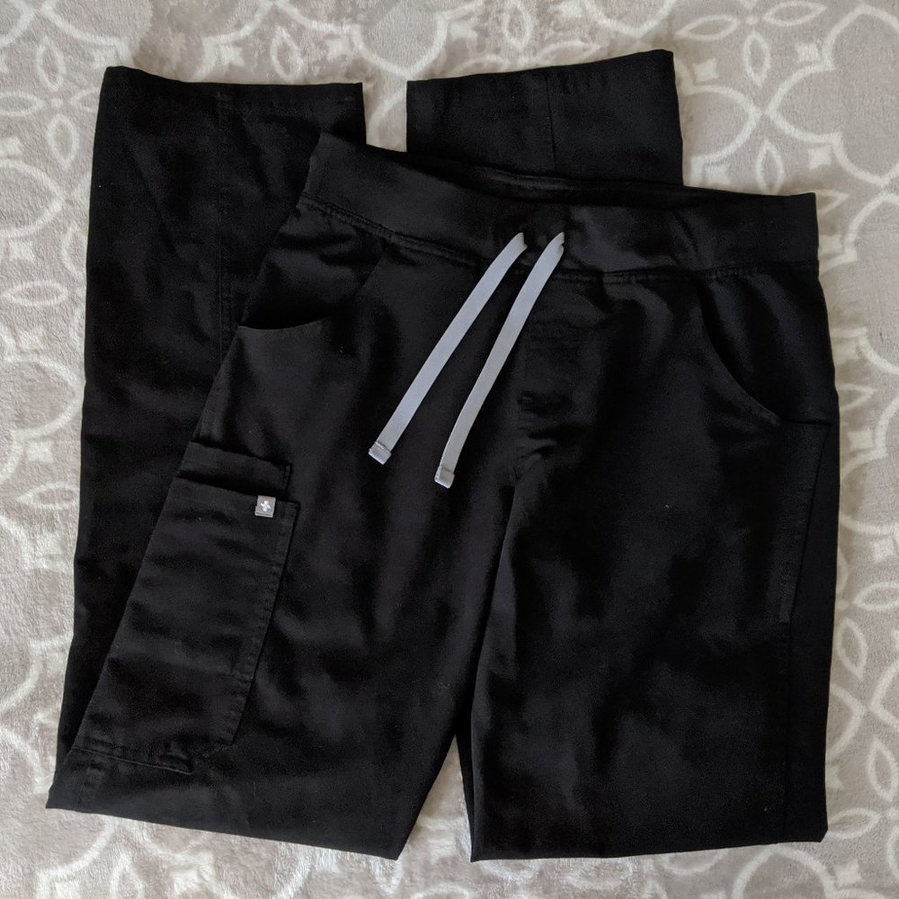 Wear Figs Black Kade Cargo Scrub Pants - S/T